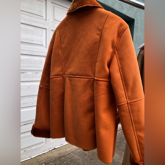 MARVIN RICHARDS RUST-ORANGE COAT - Picture 4 of 7